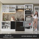Ver imagem 6 de Armário de Cozinha Completa 270cm Branco/Preto Agata Madesa 08