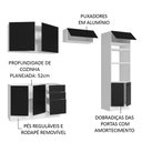 Ver imagem 5 de Armário de Cozinha Completa 270cm Branco/Preto Agata Madesa 08