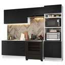 Ver imagem 3 de Armário de Cozinha Completa 270cm Branco/Preto Agata Madesa 08