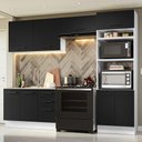 Ver imagem 1 de Armário de Cozinha Completa 270cm Branco/Preto Agata Madesa 08