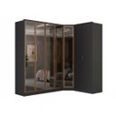 Ver imagem 2 de Roupeiro Modulado Ravi em Mdf 7 Portas Reflecta 243,5cm Grafitto 1110
