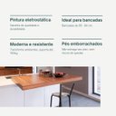 Ver imagem 5 de Kit 2 Banquetas para Bancada Flórida Preta 60cm Cozinha Gourmet Balcão Ilha Piscina Área de Lazer