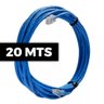Cabo de Rede Cat 6 Mpt Interno 20 Metros U/utp 4p X 23awg | Azul com Conectores - 2