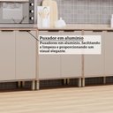Ver imagem 5 de Cozinha Modulada Compacta 5 Peças com Espaço para Forno e Micro-ondas com Tampo Aspen Luciane Móveis