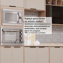 Ver imagem 4 de Cozinha Modulada Compacta 5 Peças com Espaço para Forno e Micro-ondas com Tampo Aspen Luciane Móveis