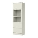 Ver imagem 3 de Torre Quente 2 Fornos 1 Porta Basculante 2 Gavetas MDF Fineze Bege/Areia