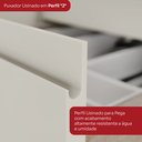 Ver imagem 7 de Torre Quente 2 Fornos 1 Porta Basculante 2 Gavetas MDF Fineze Bege/Areia