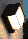 Ver imagem 1 de Arandela Moderna Quadrada Iglu Externa Preta 12w 3000k Luz Amarela