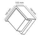 Ver imagem 3 de Arandela Moderna Quadrada Iglu Externa Preta 12w 3000k Luz Amarela