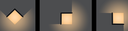 Ver imagem 2 de Arandela Moderna Quadrada Iglu Externa Preta 12w 3000k Luz Amarela