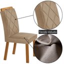 Ver imagem 6 de Mesa de Jantar Yasmin 180 Mdf Laminado e 6 Cadeiras Melissa Turim 07/ /off White