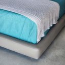Ver imagem 5 de Conjunto Cabeceira + Base de Cama Milano 1,95m King Boucle com Sintético Cinza Larbelle Móveis