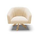 Ver imagem 5 de Cadeira Sala de Jantar Giratória Ma30 Kit 2 Stella Suede D03 - D'Rossi