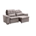 Ver imagem 3 de Sofá Retrátil e Reclinável 150 cm Classic Veludo Castor Chamby Móveis
