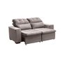 Sofá Retrátil e Reclinável 150 cm Classic Veludo Castor Chamby Móveis - 2