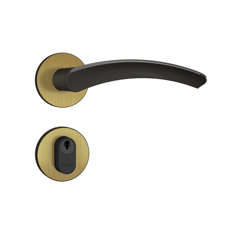 Fechadura Stam Externa 803/13 Roseta Redonda Oxidado E-coat