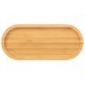 Kit 6 Bandejas Ovais 20x10cm Bambu Nature Lyor Travessa Cafézinho Petiscos Cozinha Lavabo - 3