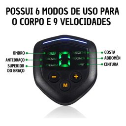 Massageador Muscular P/pernas, Braços Ombros Costas GRASEP D-EM08 - 4