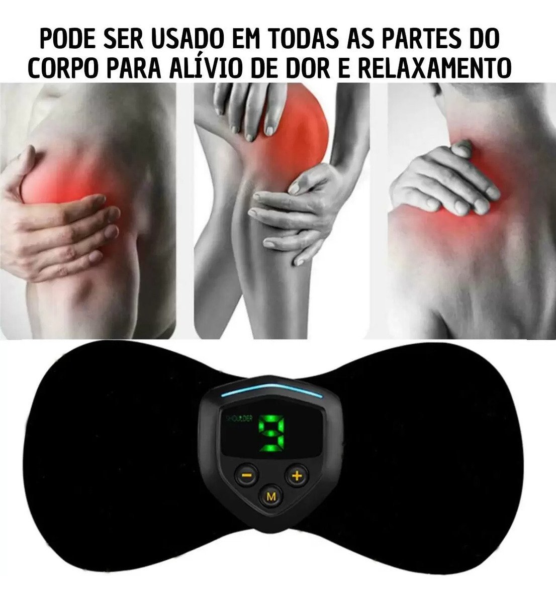 Massageador Muscular P/pernas, Braços Ombros Costas GRASEP D-EM08 - 3