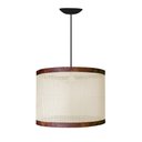 Ver imagem 2 de Luminária Pendente Sala de Estar Ravena Palha Indiana Sintética Fio Preto 150cm D40