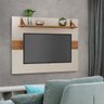 Painel Tv Maldivas 128x92cm Off White Prateleira 100cm Mdf Alta Resistência Fácil Limpeza - 1