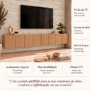 Ver imagem 3 de Rack para TV até 75 Polegadas com 8 Portas Suspenso 247cm Multimóveis MP1911 Madeirado