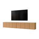 Ver imagem 2 de Rack para TV até 75 Polegadas com 8 Portas Suspenso 247cm Multimóveis MP1911 Madeirado