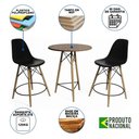 Ver imagem 5 de Mesa Bistrô Eames Eiffel Amêndoa com 2 Banquetas Pretas de Madeira
