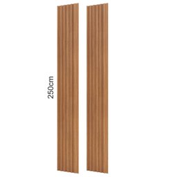 Painel Ripado Decorativo Mdf 223cm X 250cm Dalla Costa Cor:freijó - 6