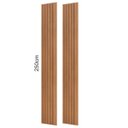Ver imagem 7 de Painel Ripado Decorativo Mdf 223cm X 250cm Dalla Costa Cor:freijó