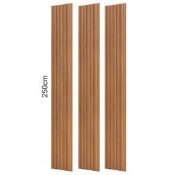Painel Ripado Decorativo Mdf 223cm X 250cm Dalla Costa Cor:freijó - 7