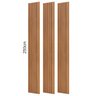 Painel Ripado Decorativo Mdf 223cm X 250cm Dalla Costa Cor:freijó - 7