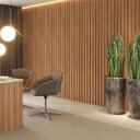 Ver imagem 1 de Painel Ripado Decorativo Mdf 223cm X 250cm Dalla Costa Cor:freijó