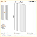 Ver imagem 3 de Painel Ripado Decorativo Mdf 223cm X 250cm Dalla Costa Cor:freijó