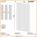 Ver imagem 5 de Painel Ripado Decorativo Mdf 223cm X 250cm Dalla Costa Cor:freijó