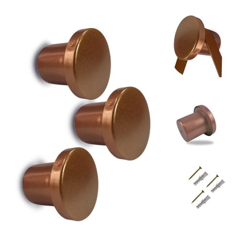 Kit 3 Suporte Espelho Adnet Alumínio Cobre