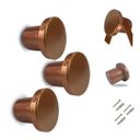 Ver imagem 1 de Kit 3 Suporte Espelho Adnet Alumínio Cobre