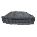 Ver imagem 4 de Almofada Turca Futon Cadeiras Bancos Áreas 40x40 Cm Cinza Escuro