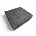 Ver imagem 1 de Almofada Turca Futon Cadeiras Bancos Áreas 40x40 Cm Cinza Escuro