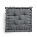 Ver imagem 3 de Almofada Turca Futon Cadeiras Bancos Áreas 40x40 Cm Cinza Escuro
