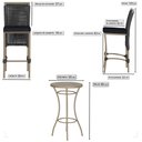 Ver imagem 2 de Mesa Bistro e 2 Banquetas Roma Fendi Corda Náutica 12 Trama Original