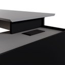 Ver imagem 7 de Mesa Diretor X com Armário Caixa de Tomadas e 3 Gavetas 200cm Tampo Cavado para Escritório Corporate