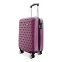 Ver imagem 2 de Mala de Bordo 10 Kg para Viagem em Abs Cadeado Integrado Rodas 360º Gladiador C1mb: Vinho