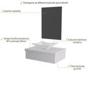 Ver imagem 4 de Conjunto Bancada C-cuba L38 e Espelheira Metrópole 601 Perffect Acetinado Branco Chess