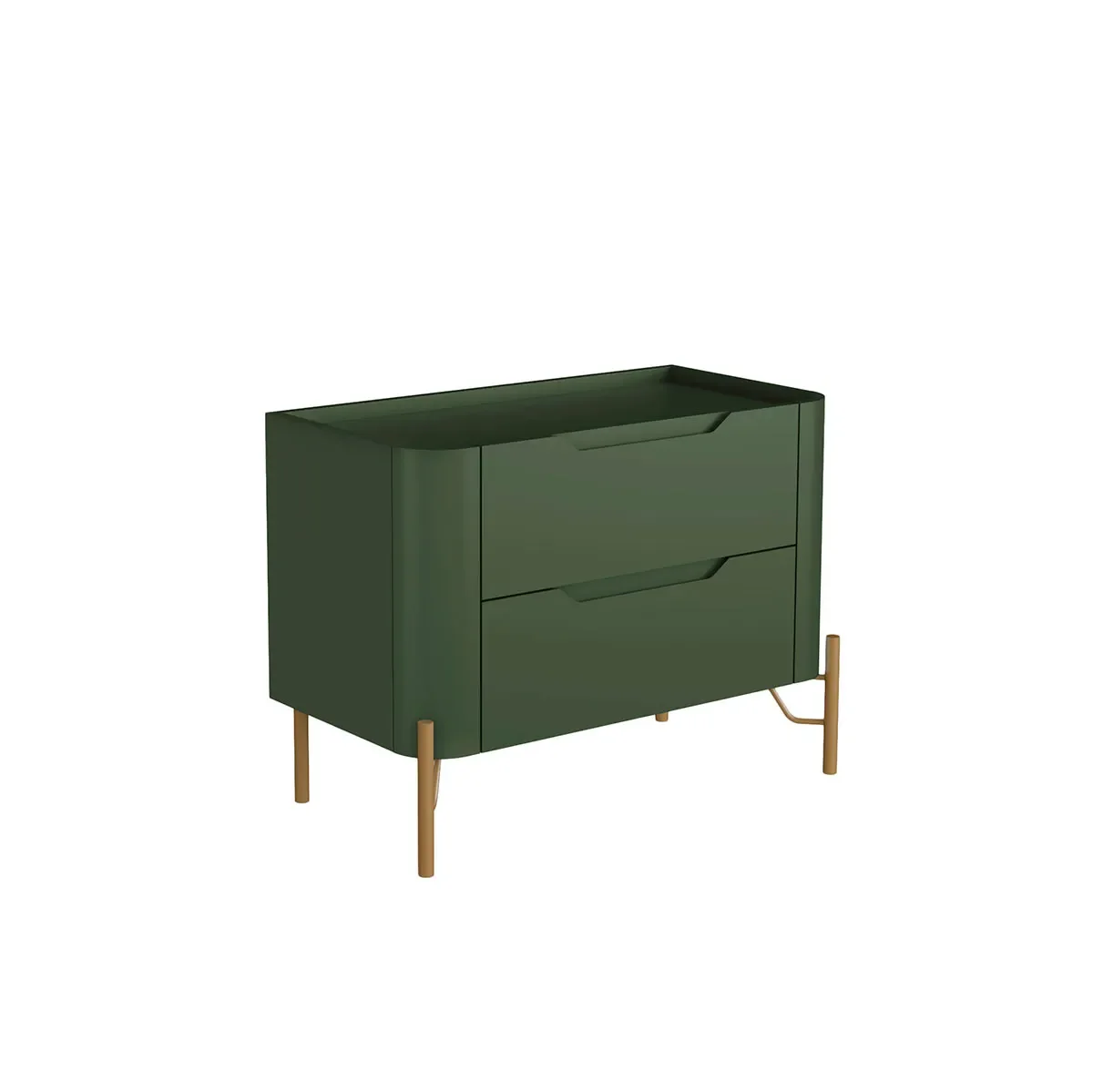 Ver imagem 2 de Mesa de Cabeceira 2 Gavetas L67,5 X A51cm Mdf