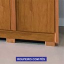 Ver imagem 3 de Guarda Roupa Casal Urban 6 Portas de Bater 6 Gavetas MDF com Espelho Cinamomo-Off White Leifer