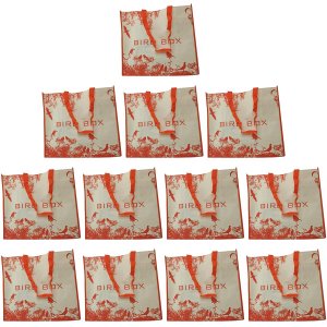 Bolsa Ecobag Kit 12 Uni Sacola de Ombro Reutilizavel Mercado Compras Dobravel Retornavel Multiuso Ab