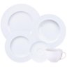 Aparelho de Jantar Porcelana 20 Peças Branco Tramontina Maria Augusta Liso - 1