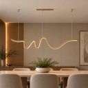 Ver imagem 7 de Pendente LED Dourado 34W 3000k 160cm Metal e Silicone Sindora DCD03421 ST3352
