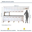 Ver imagem 3 de Cozinha Completa 14 Portas 3 Gavetas Ibiza